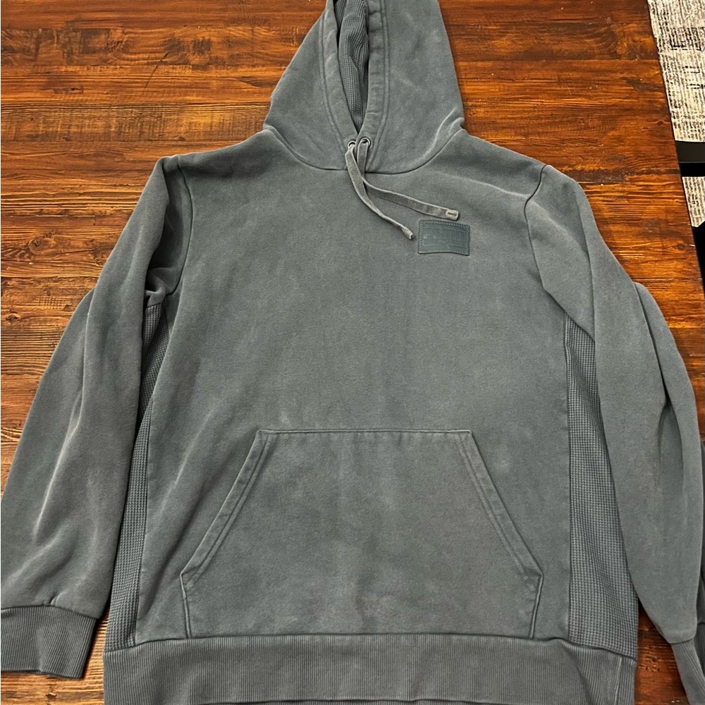 Men's Puma Blue Gray Hoodie, M
